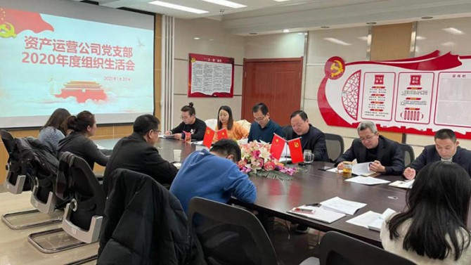 資產運營公司黨支部開展2020年度組織生活會、民主評議黨員和黨支部述職評議考核工作