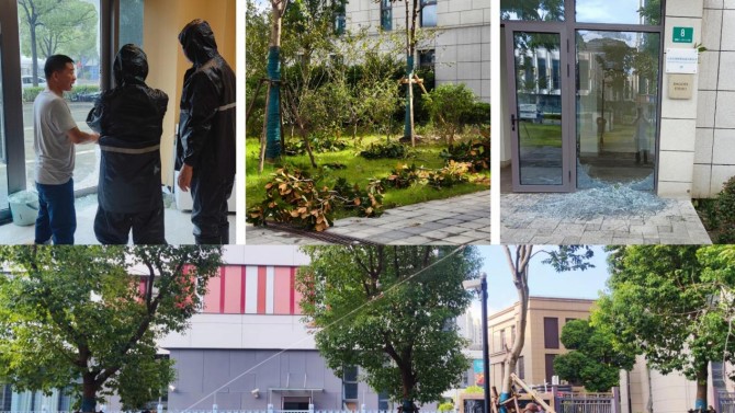 臺風(fēng)“貝碧嘉”和“普拉?！眮硪u! 甘建投商務(wù)廣場全力出擊、守護(hù)平安